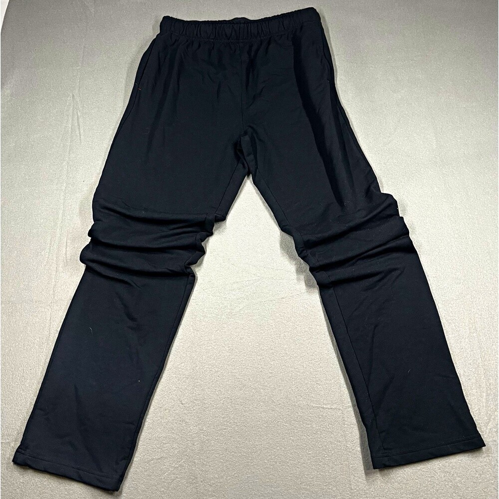 Orvis Men's Black Solid Pants Size M 32 in Waist Elastic Waist Regular